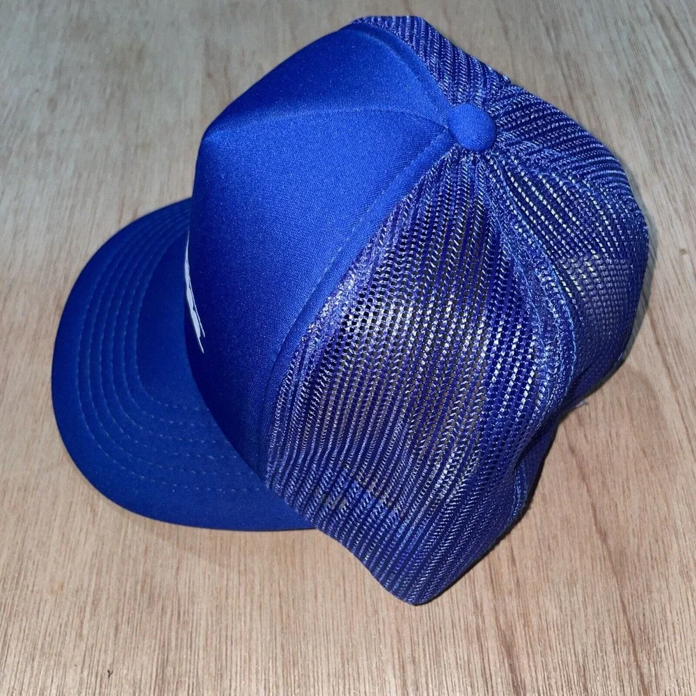 Vintage The Lite House Blue Trucker Mesh SnapBack Baseball Hat Cap‎